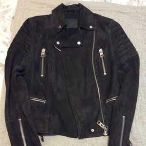 AllSaint biker suede leather jacket.
